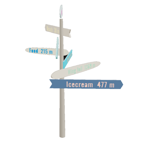 Lakehouse sign — 3D preview